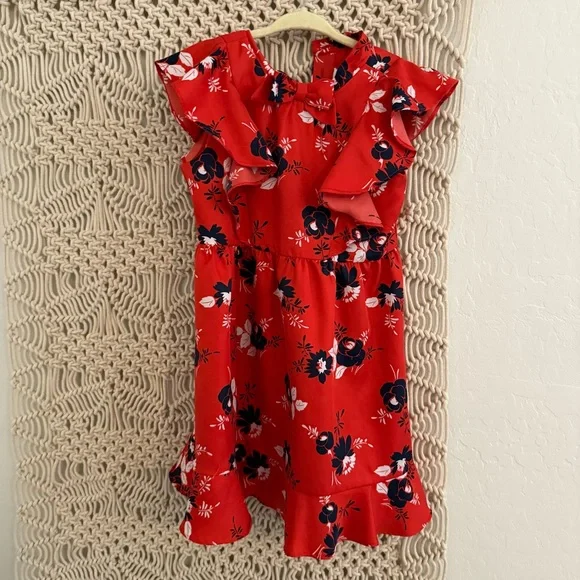 janie and jack red dress Girl Bradbury Red The Satin Holiday Dress by Janie and Jack